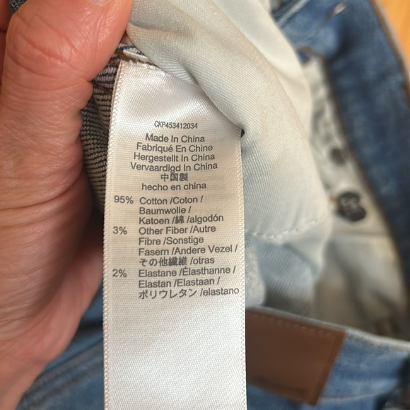 Madewell 10” High Rise Skinny Crop Denim Jeans size 25 NWOT - Picture 5 of 11